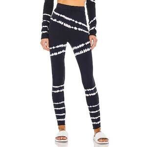 The Upside Revolve Tie Dye Long John Pants Small/6 Indigo Loungewear Comfort NWT